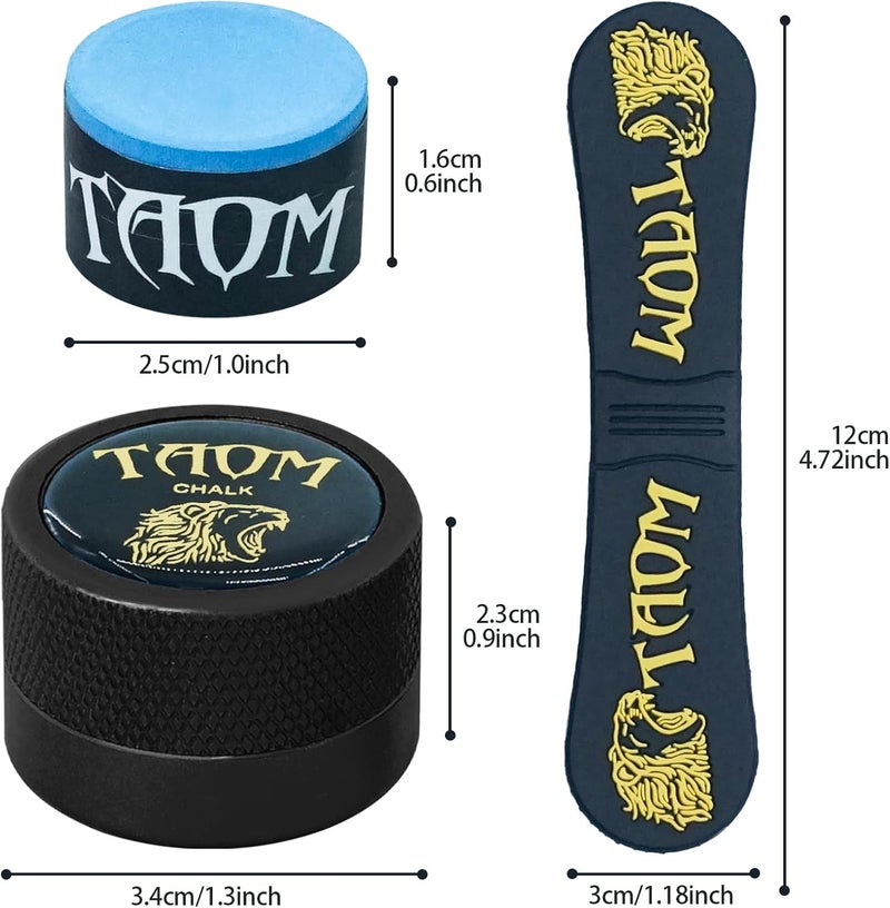 Banly TAOM Round Shaped Pool Chalk Holder, Portable Pool Chalk Cubes, Magnetic Mini Chalk Holder Pool Billiards, Pool Cue Chalk Case Container Box for Billiard Cue Tip Tool Pool Table Snooker Accessories - Image 2
